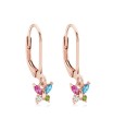 Butterflies Silver Hoop Earring HO-2795